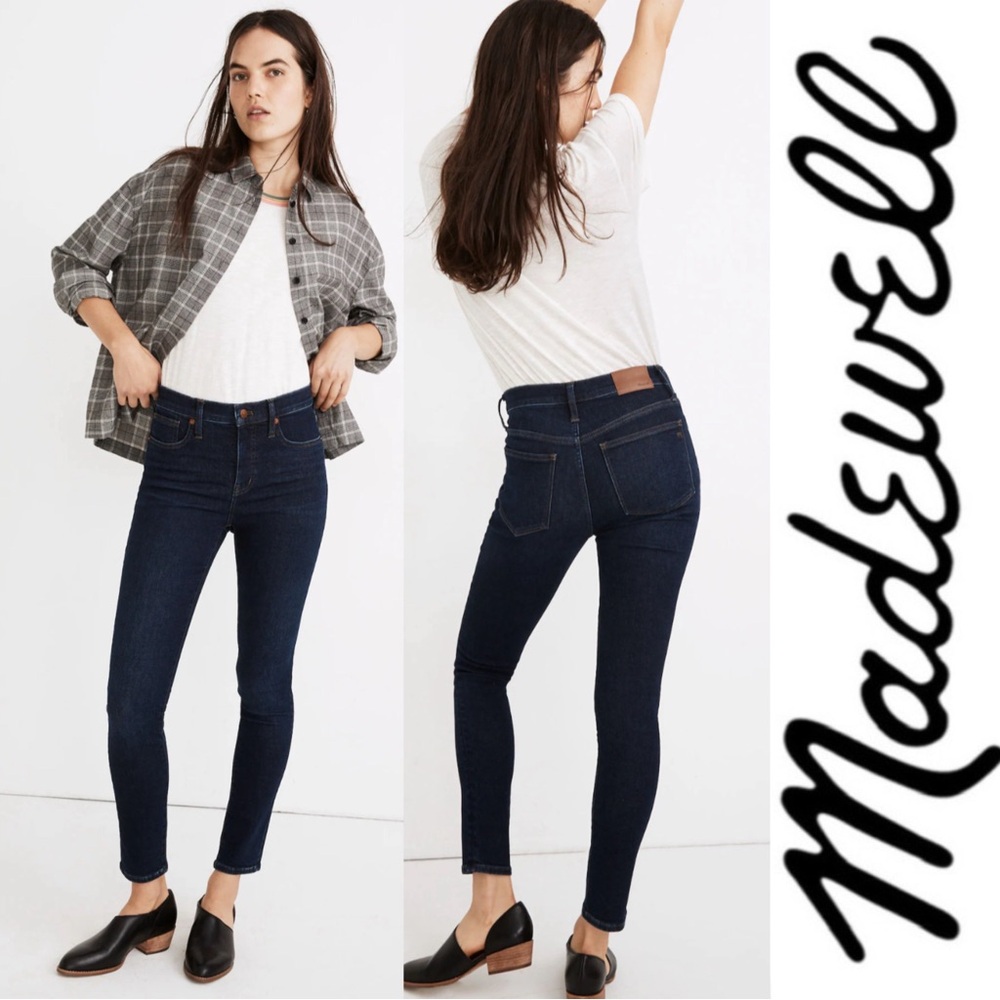 Madewell | 9" Mid-Rise Skinny Jeans Dark Wash | Size 25